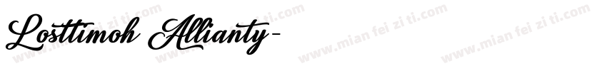 Losttimoh Allianty字体转换